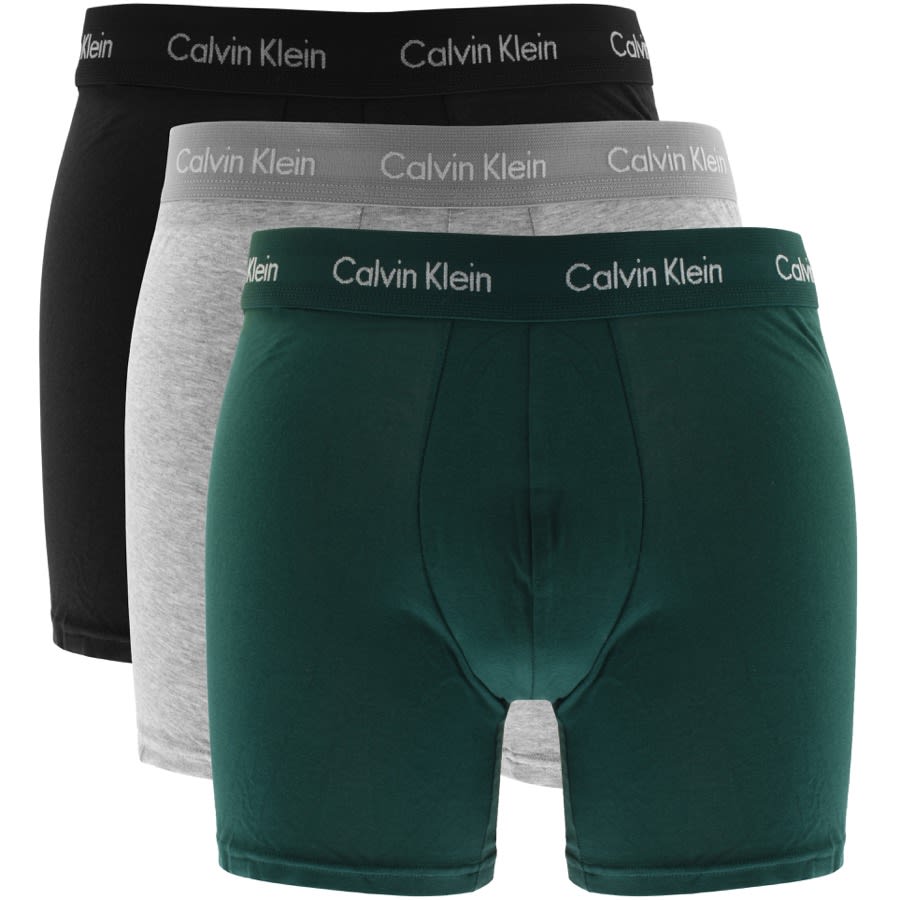Alternative Image for ProductCalvin Klein Underwear 3 Pack Boxer Shorts Green1